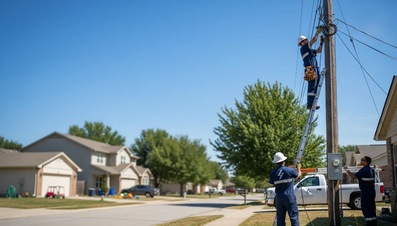 Residential electrician providing installation services in Union Center, WI